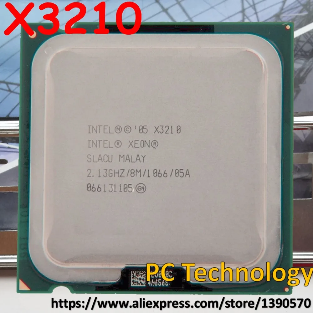 Оригинальный четырехъядерный процессор Intel Xeon X3210 2 13 ГГц/95 Вт/8 Мб/FSB1333/LGA775 для