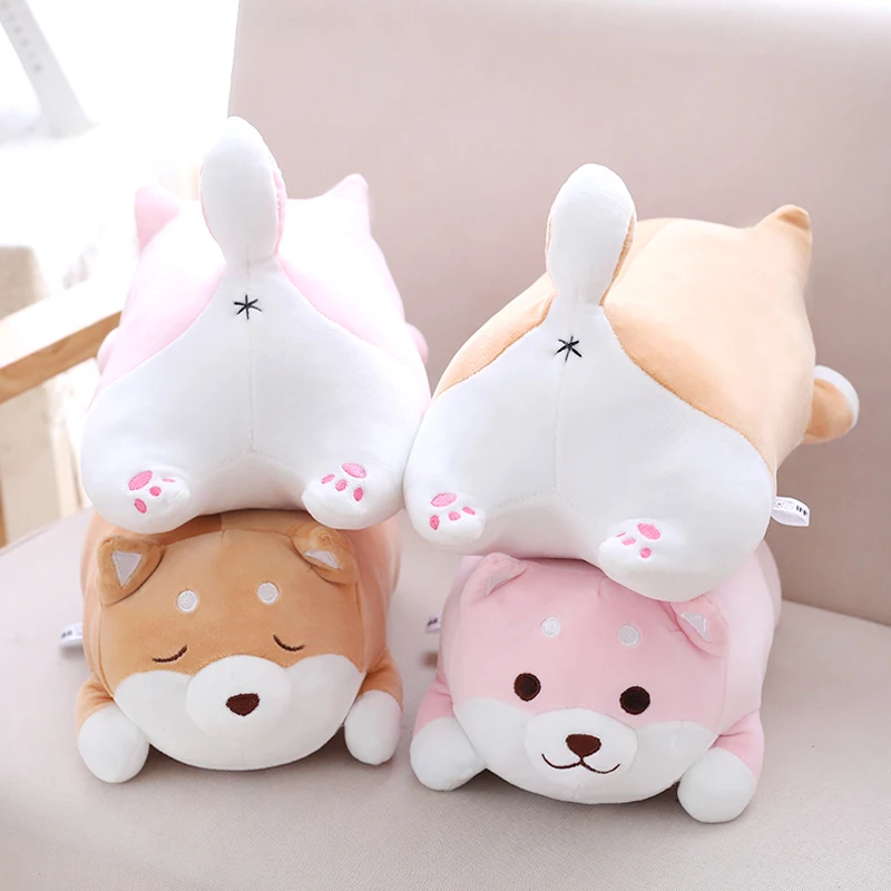 36/55 Cute Fat Shiba Inu Dog Plush Toy Stuffed Soft Kawaii Animal Cartoon Pillow Lovely Gift for Kids Baby Children Good Quality images - 6