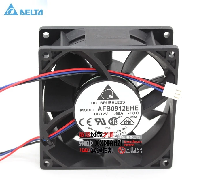 Оптовая продажа Для delta AFB0912EHE F00 9238 12В 1.68A 9 см вентиляторы сервера|server fan|9cm fanfan 12v |