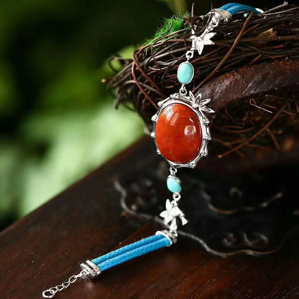 Женские браслеты из серебра 925 пробы RADHORSE изысканные ювелирные изделия агата