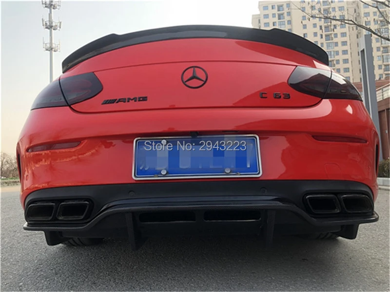 Для Mercedes Benz W205 Coupe- C63 AMG C200 C250 C180 C300 C350 FD стиль карбоновое волокно задний багажник багажника крыша спойлер крыло