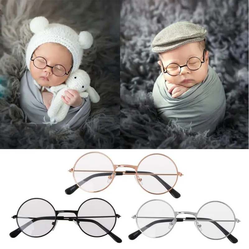 2020 New Newborn Baby Girl Boy Flat Glasses Photography Props Gentleman Studio Shoot | Детская одежда и обувь