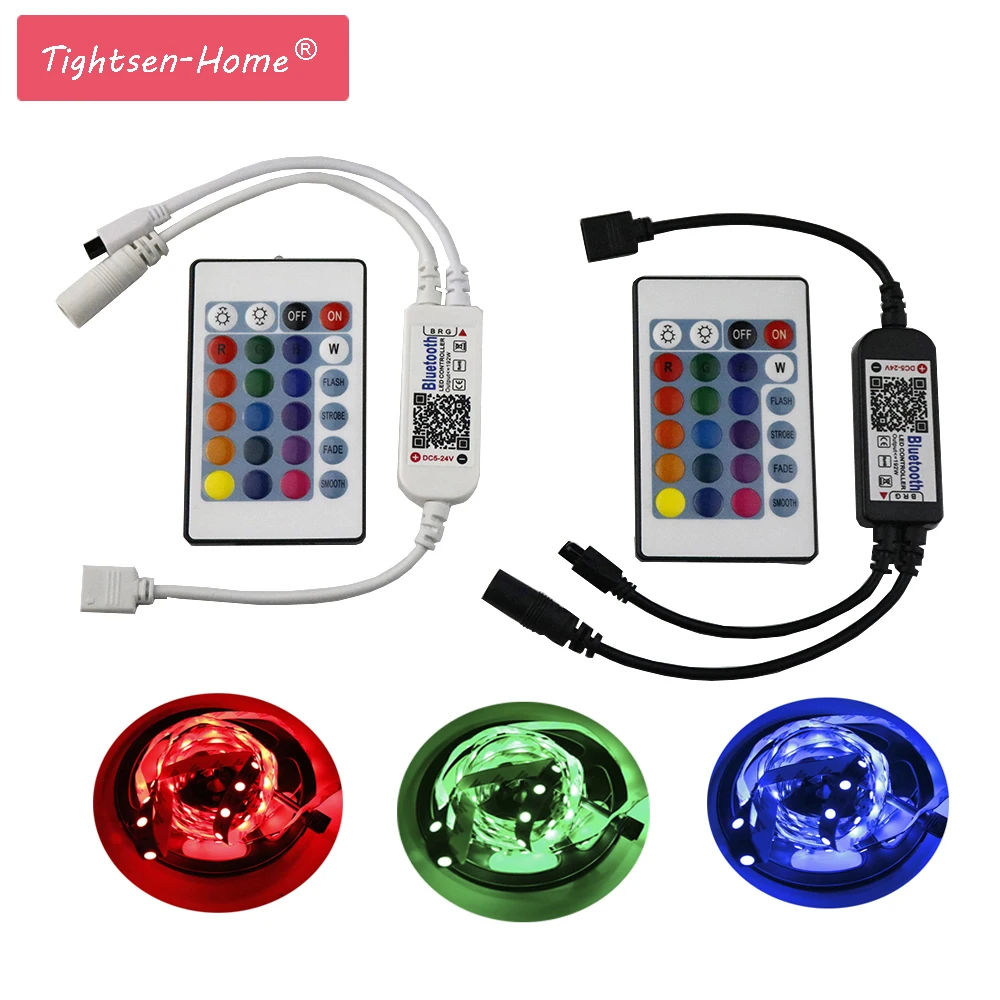 Миниатюрный Bluetooth контроллер для светодиодных лент с RGB подсветкой IOS/Android
