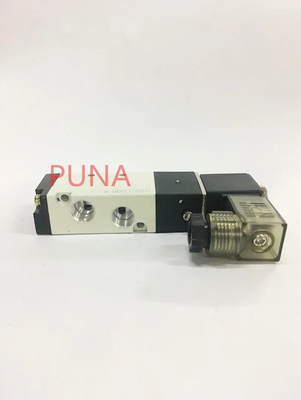 1 шт. Пневматический электромагнитный пневматический клапан Φ 2/5 Way 1/8 &quotBSP 4V110-06 с