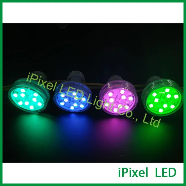 AC24V 45 мм Внутренний контроль 9 smd 5050 rgb программируемая светодиодная точечная
