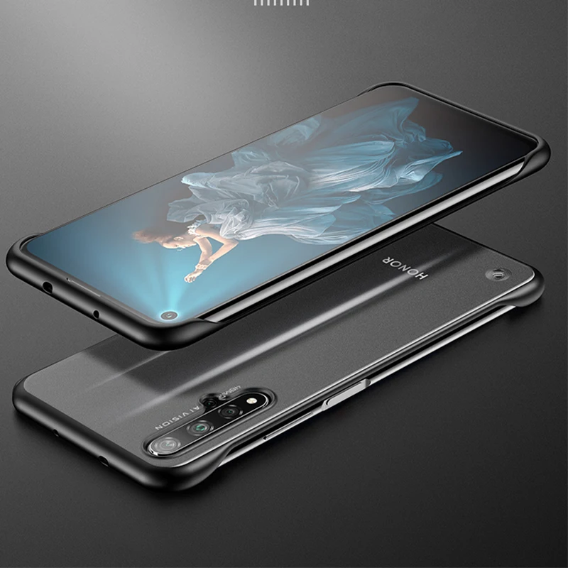 Бескаркасный чехол для huawei Honor 20 Pro Жесткий Чехол ПК матовый защитный телефона с