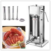 hot sale 5l 7l 10l 12l 15l vertical stainless steel sausage stuffer filler machine meat sausage salami maker