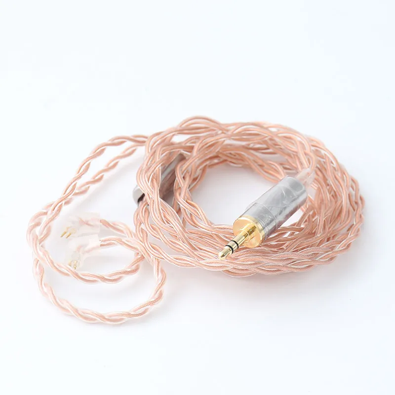 Moondrop Violet II 6N OCC 0,78 двойной контакт 3,5 мм одиночный конец/2,5 мм Баланс/4,4 мм Баланс разъем наушников кабель обновления - Цвет: 3.5mm