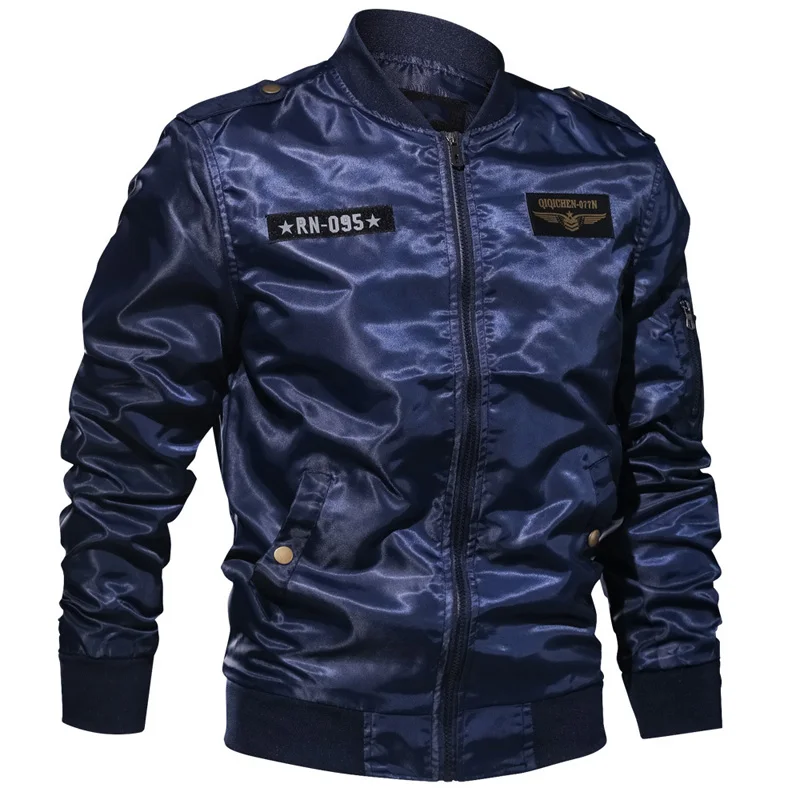 

European Style Man Bomber Jackets Overcoats Pilot Mens Jacket and Coats 6XL Fight Mens Coats Summer Embroidery Streetwear A636