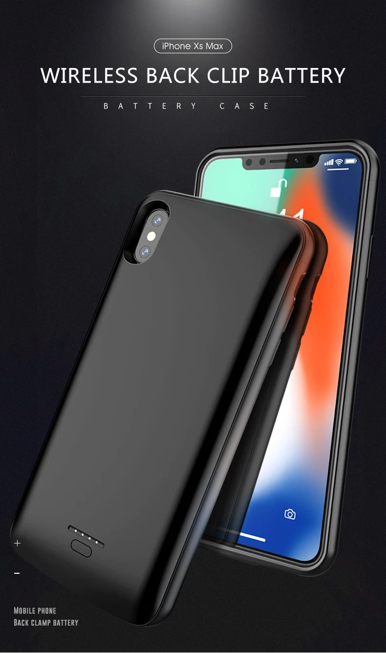 Чехол для аккумулятора для iPhone X XS Max XR power Bank чехол для питания аудио Тонкий чехол для зарядного устройства для iPhone 6 6S 7 8 Plus 5 5S SE XR