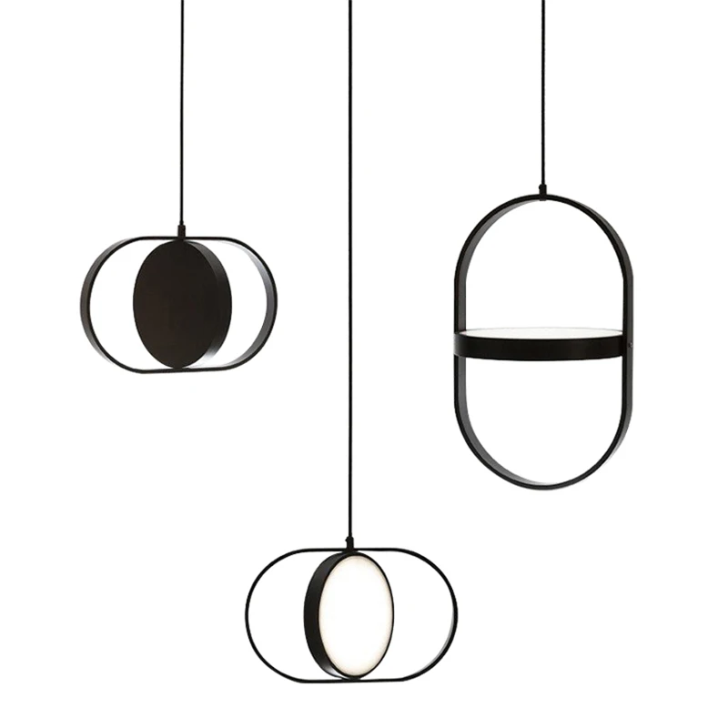 Современный минималистичный подвесной светильник геометрической формы