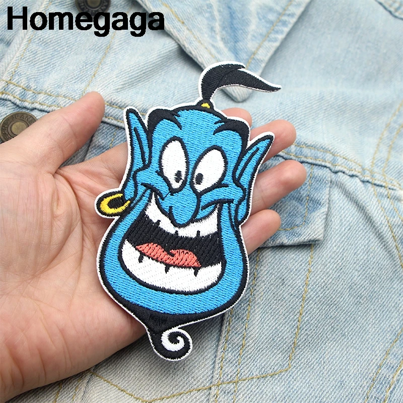 Homegaga мультяшная нашивка волшебная лампа аппликация нашивки наклейки для шитья рубашки одежда значки железная футболка D2103