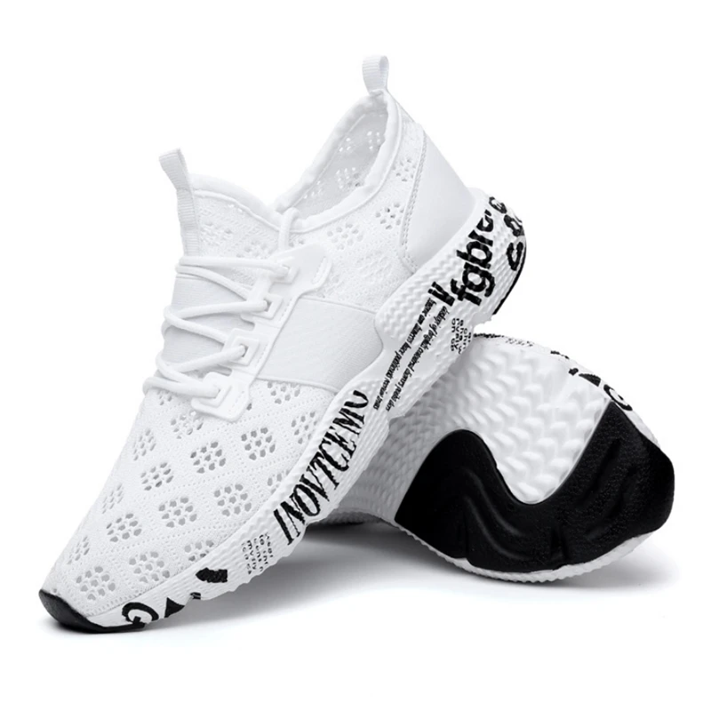 Tennis women's summer walking shoes hollow flower couple slippery breathable models male Mens Mesh Shoes | Обувь