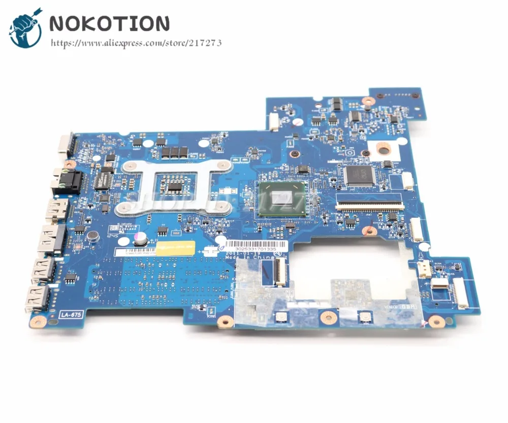NOKOTION материнская плата для ноутбука lenovo G570 основная плата HM65 UMA HD DDR3 PIWG2 LA-675AP