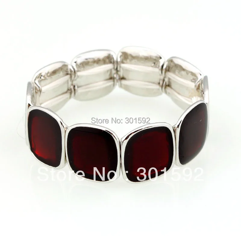 High Quality Elastic bangles Alloy Square enamel Bangle Fashion jewelry wholesale BS9136 | Украшения и аксессуары
