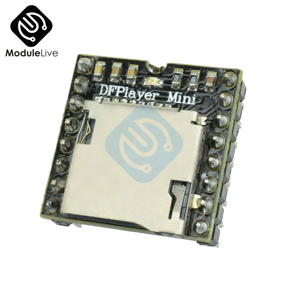1 шт. dfплеер мини mp3-плеер модуль MP3 голосовой декодирование доска для Arduino Sup порт ing TF карта u-диск IO/последовательный порт/AD