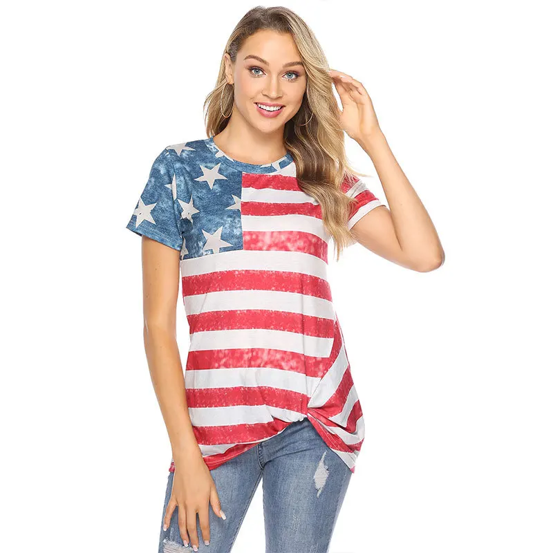 Женская футболка с коротким рукавом и круглым вырезом новые футболки принтом