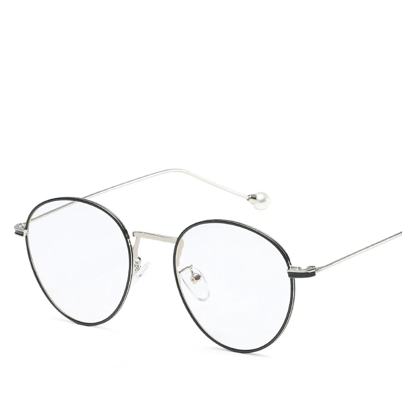 Новинка 2019 женские овальные очки с жемчугом оптическая оправа для очков по