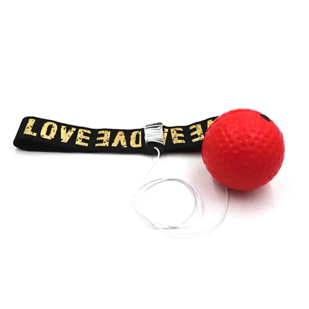 Red PU ball Голова Стиль мяч для бокса силикагель скорость мяч профессиональный и общий - Цвет: Red PU ball