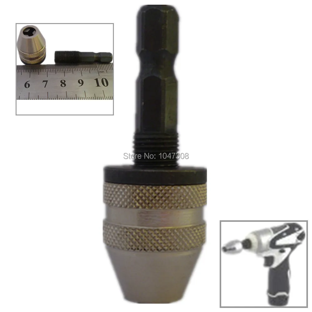 1/4 &quotбесключевая конверсия патрона адаптер питания ударный драйвер быстрая