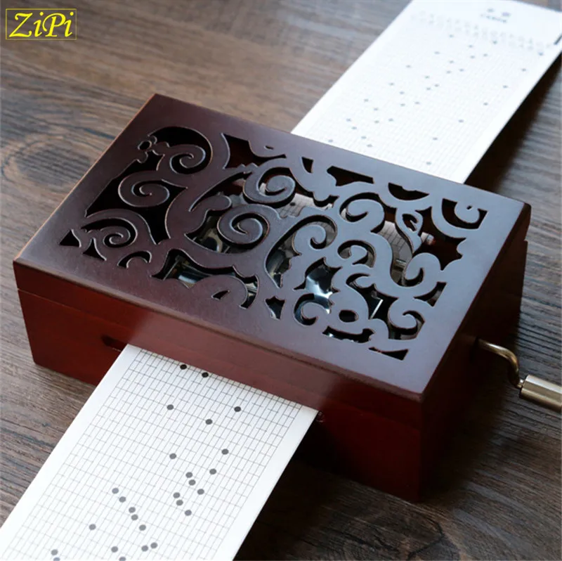 Zipi DIY Музыкальная шкатулка на 15/30 тонов с бумажной лентой музыкальная в стиле