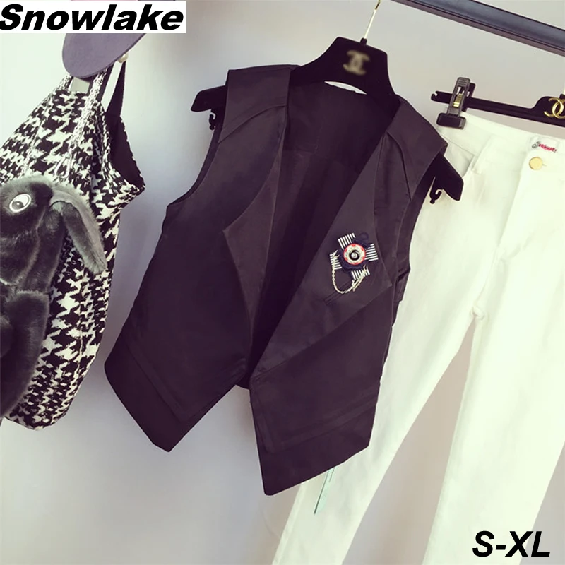 Snowlake Жилет Куртка Элегантный Весте Femme Формальных Другое Без Рукавов Feminino