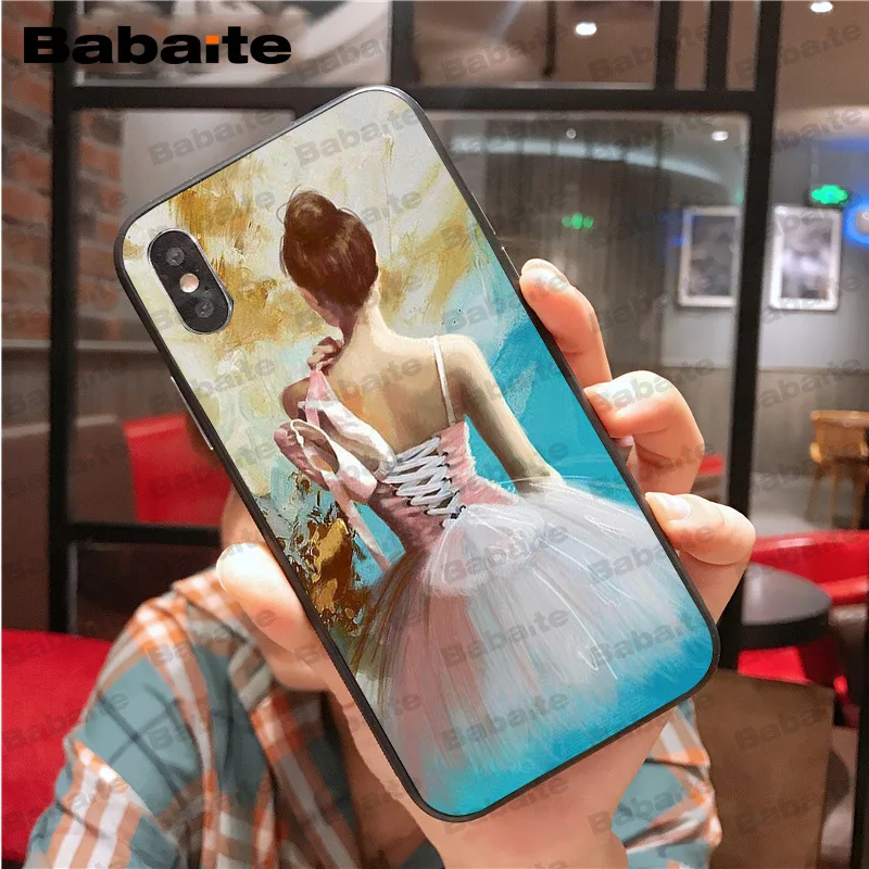 Для iphone 11promax Балерина масляная живопись аксессуары для телефонов Чехол X XS MAX 8 7 Plus