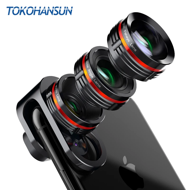TOKOHANSUN комплект телефон объектив 0.65x супер Широкий формат и 15x Супер Макро HD Камера