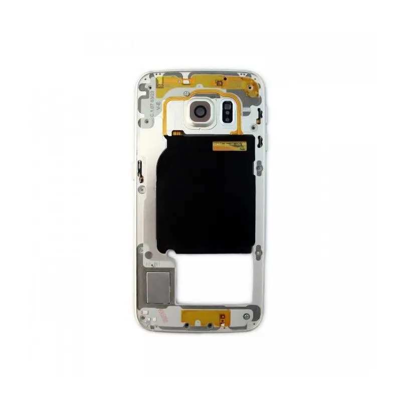 

For Samsung Galaxy S6 edge SM-G925F White/Gray/Gold Color Middle Plate Frame