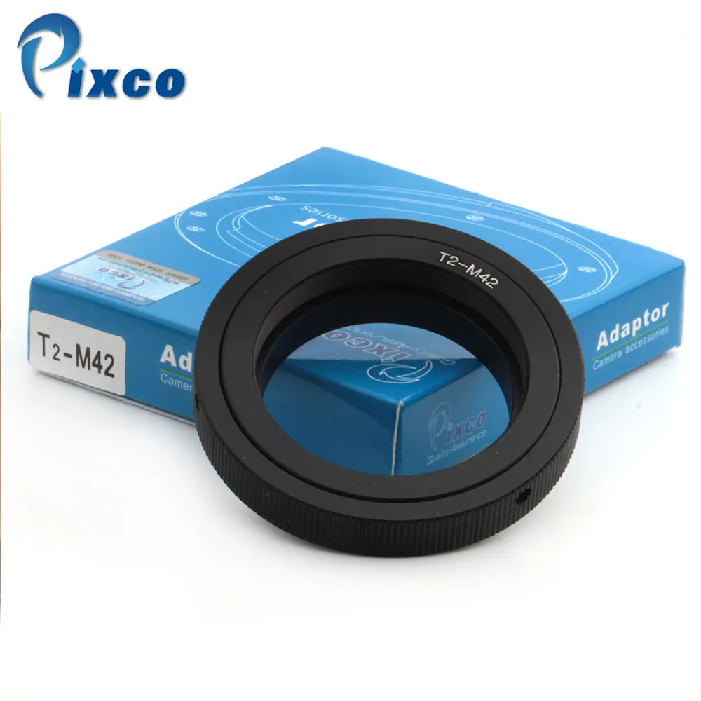 Pixco T2 для M42 крепление адаптера EMF с подтверждением автофокусировки для T2 Т-образная оправа телескопического объектива к M42 Универсальный винт крепления объектива Камера