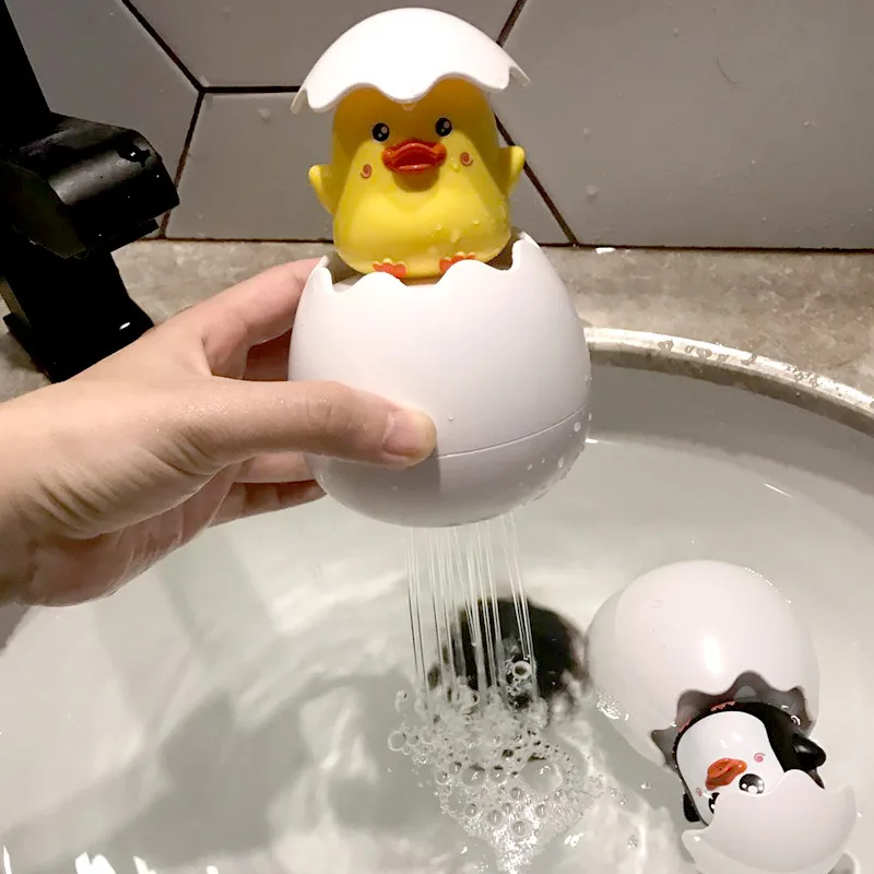 Новая игрушка для купания дождевик облако утенок яйцо детская игра воды Детская