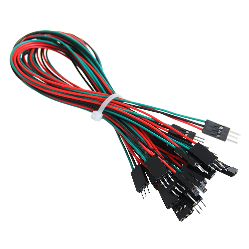 

Geeetech 50 шт 1pin/2pin/3pin/4pin/6pin 30 см папа-мама Перемычка провода Dupont кабель для 3D принтера Arduino