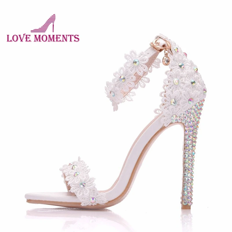 Босоножки ручной работы дизайнерские сандалии с кружевными цветами высокий