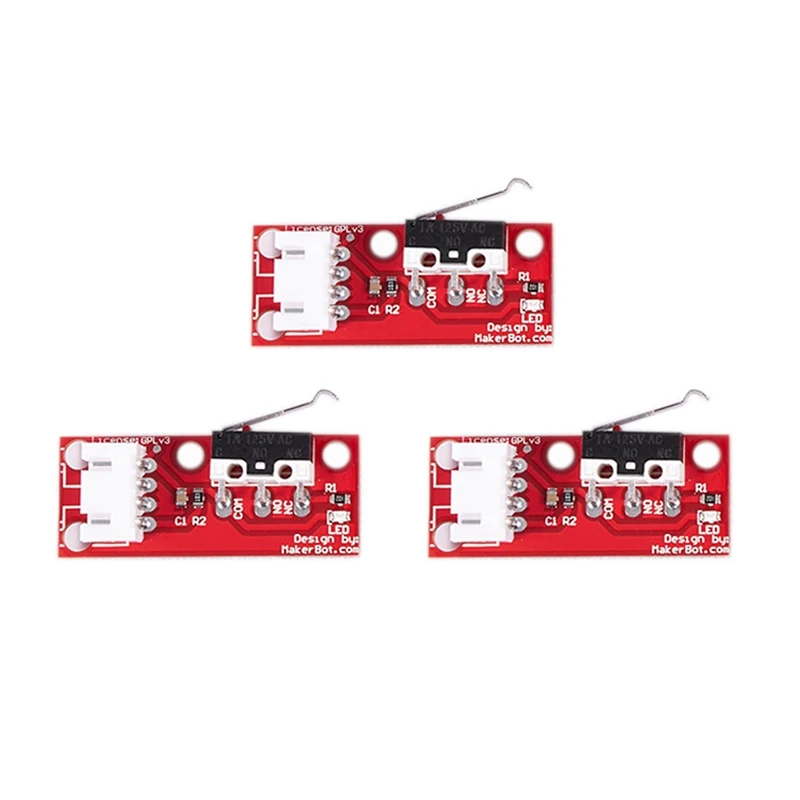 3 шт. механический переключатель Endstop светодиодный RepRap 3D для принтера Prusa Mendel RAMPS 1 4