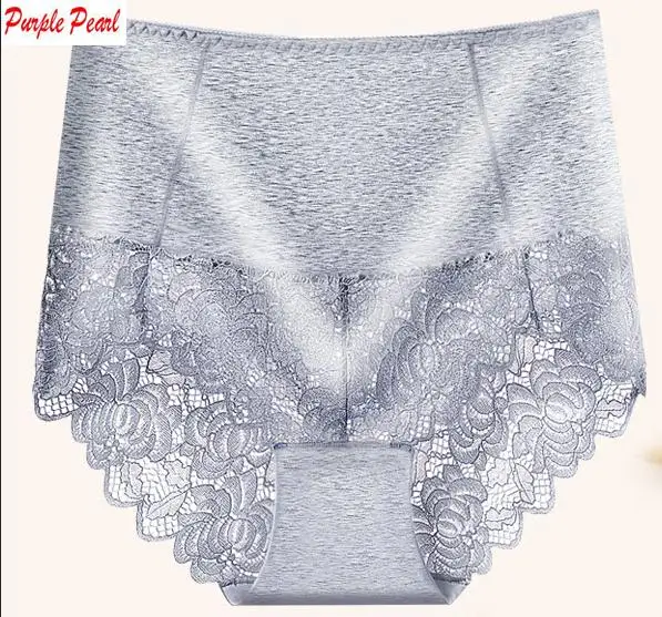 Light gray HW029 женское нижнее белье для живота, Трусики с высокой талией из чистого хлопка, женские трусы, сексуальное нижнее белье без следа - Цвет: Light gray