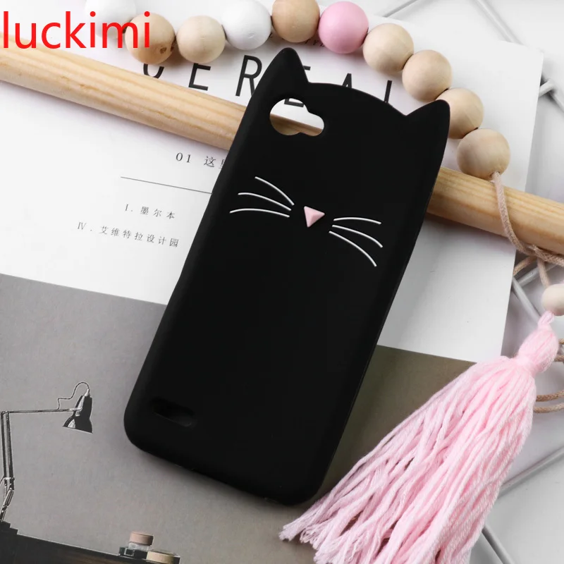 For LG G6 G7 Q6 Q7 Plus K10 K8 K4 2017 European Q Stylo 4 Q8 2018 Stylus Beard Cat Cartoon Silicon Case |