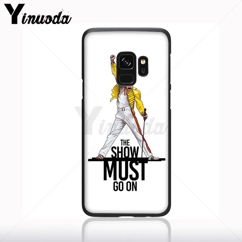 Yinuoda Фредди Меркурий черный ТПУ Мягкий силиконовый чехол для телефона Samsung Galaxy s9 s8