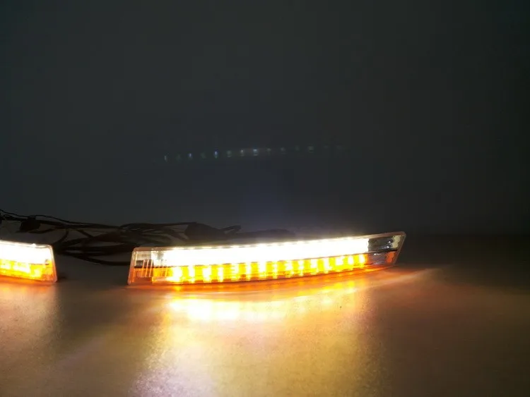 SMK Новое поступление для VW Passat B6 led drl Дневной ходовой светильник передний с функцией поворота светильник наивысшего качества дизайн