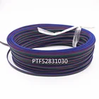 4-контактный Удлинительный кабель RGB + черный провод для DC5V Ws2801 Ws2812b DC12V 3528 5050 RGB светодиодный ленточный светильник, 2 м 5 м 10 м 20 м 50 м