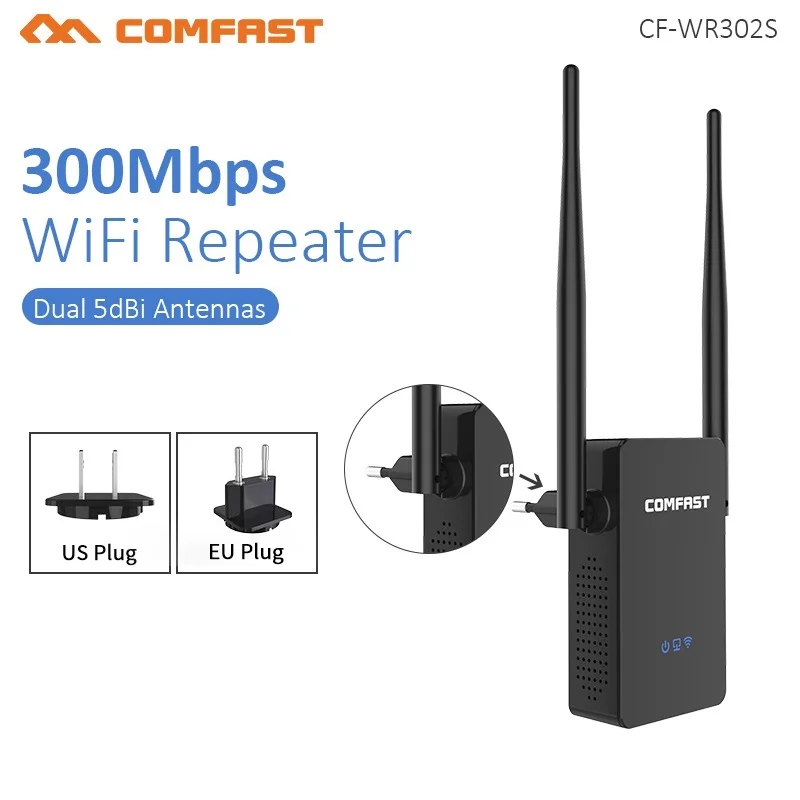 300 м 2 * 5dBi антенна беспроводной Wifi роутер ретранслятор WiFi усилитель сигнала 802.11N/B/G