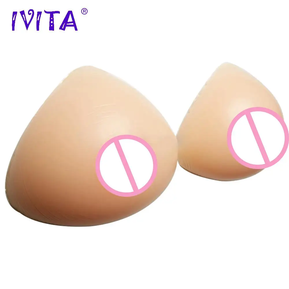 IVITA 4600 г огромные поддельные груди треугольные силиконовые формы для тащить