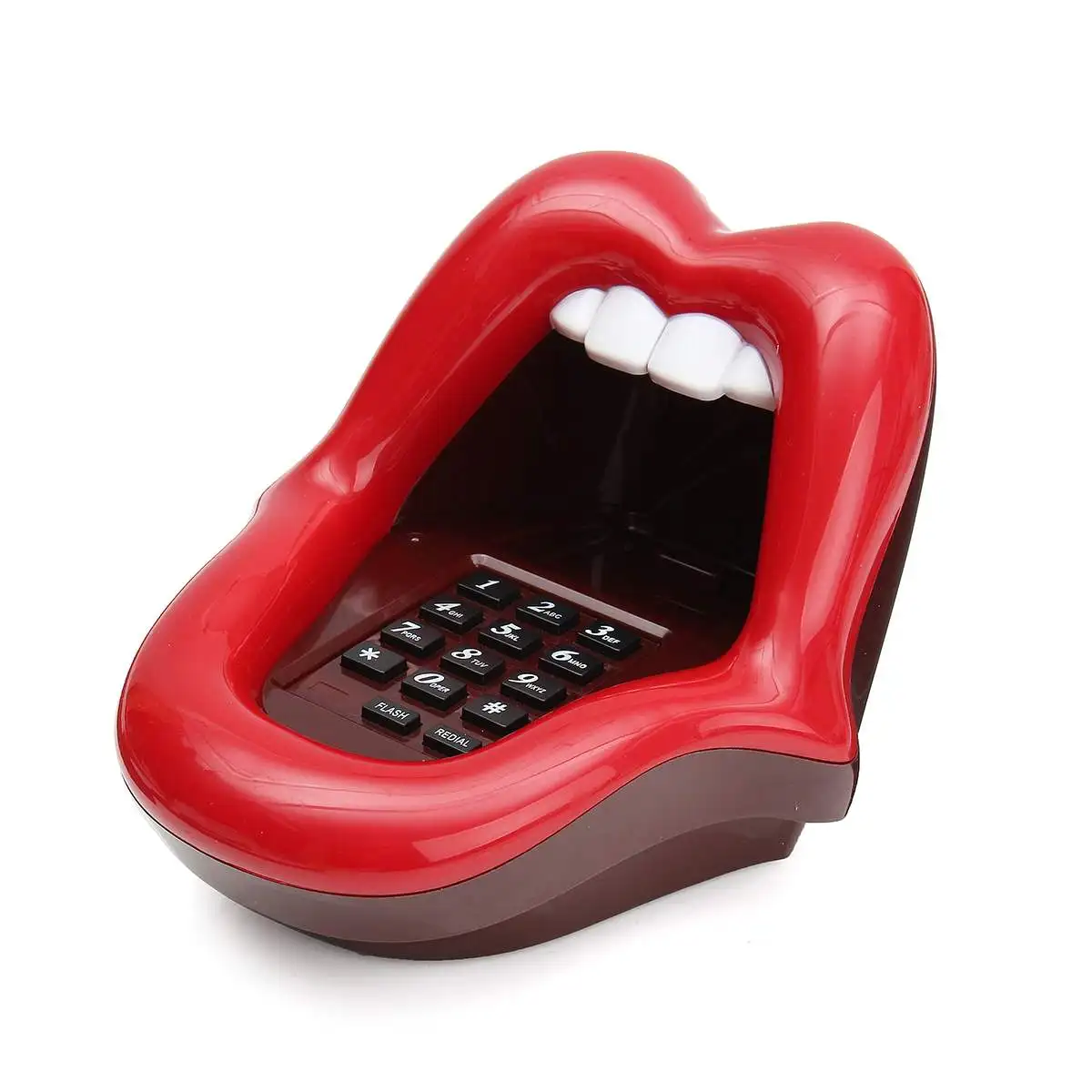 Мини телефон Red Lips Landline с громким ртом в стиле ретро забавный новинка проводной