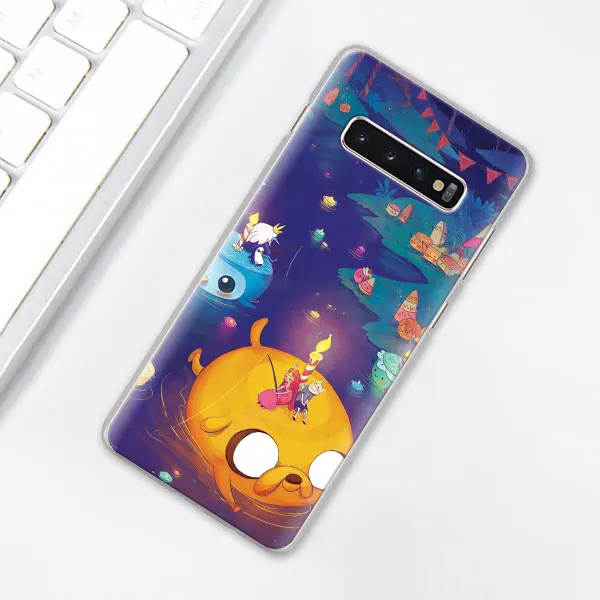 004 "Время приключений" Beemo Джейк чехол для телефона для samsung Galaxy S10e S10 плюс S7 S8 S9 Plus Note 8 9 M10 M20 M30 жесткий чехол Coque - Цвет: 004