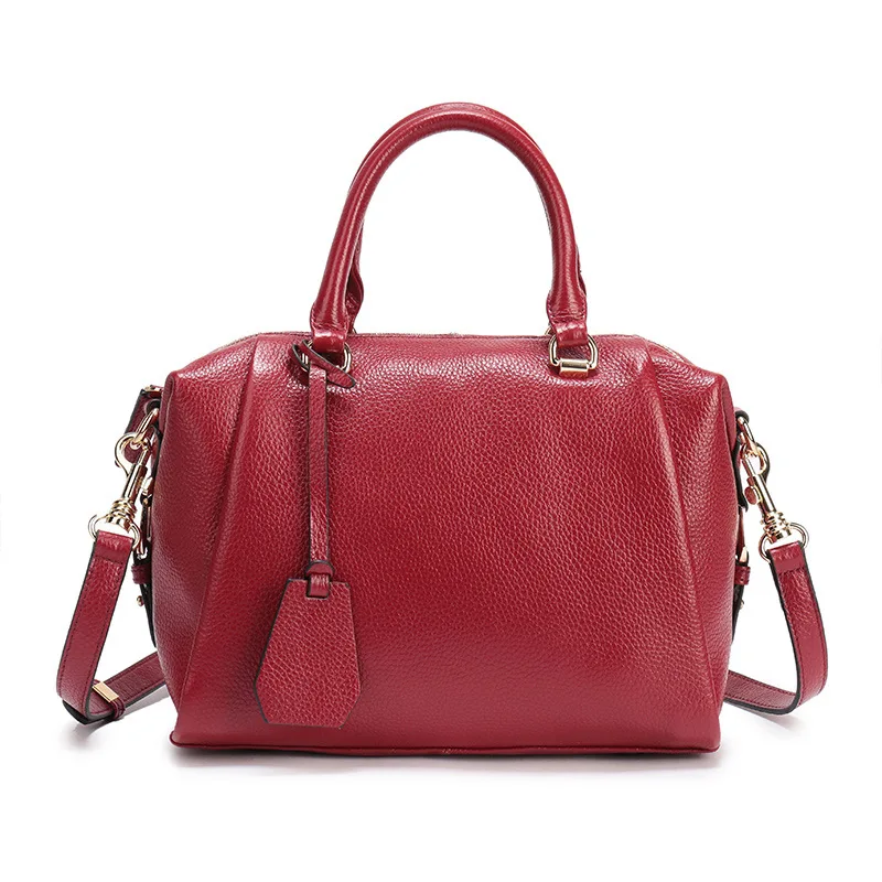 2018 Natural Cowhide Mature Pillow Bag Genuine Leather Women's Handbag for Mom High Quality Shoulder Causal | Багаж и сумки
