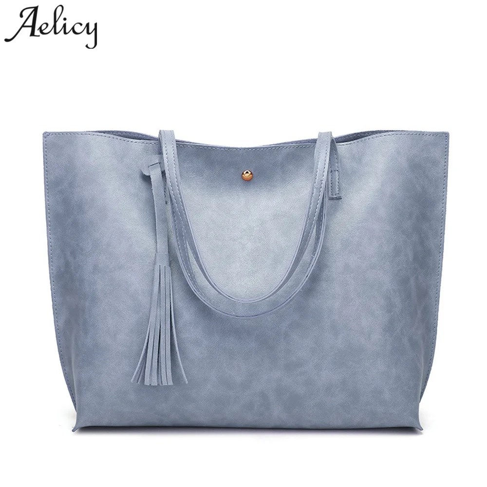 Aelicy роскошная женская кожаная сумка с кисточками из искусственной кожи наш бренд