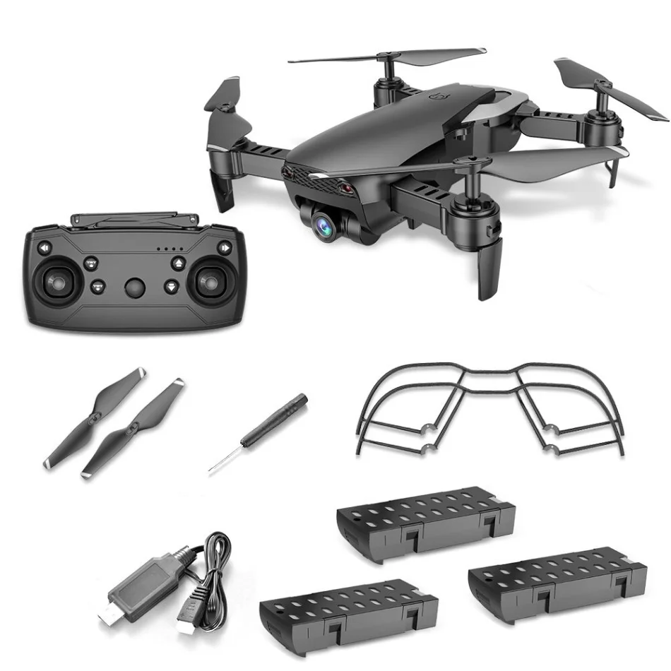 Черный Dongmingtuo X12 широкоугольный Дрон с камерой 720P Wi-Fi FPV Дрон управление высотой приложение один ключ возврат Радиоуправляемый квадрокоптер вертолет - Цвет: Черный