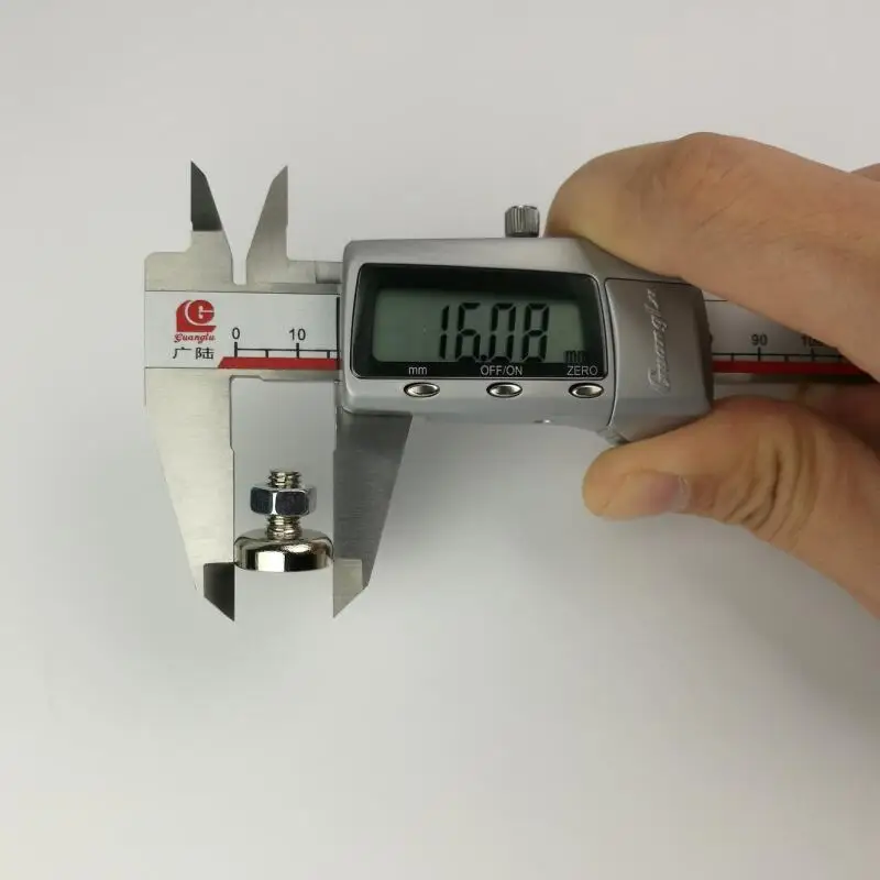 D16mm неодимовый магнит N52 сильные мощные магниты на горшок Магнитная резьба M4