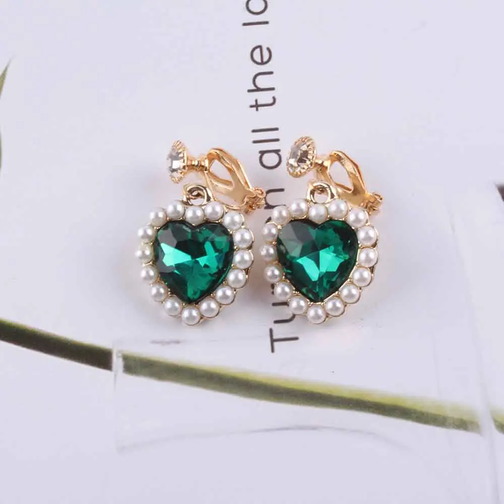 Женские серьги клипсы с жемчугом 4 цвета|Серьги-клипсы| |