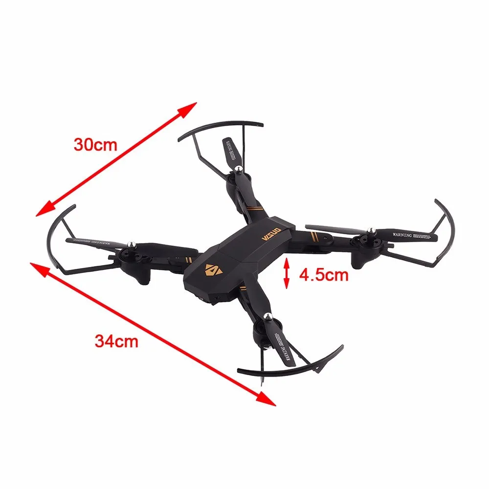 Селфи Дрон с камерой XS809 XS809w Fpv Дрон Радиоуправляемый Дрон вертолет Квадрокоптер мини складной DroneToy для детей подарок XS809HW