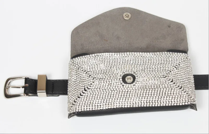 Женские сумки на ремне стразы роскошная дизайнерская поясная сумка для дам